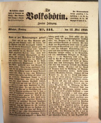 Die Volksbötin Sonntag 12. Mai 1850