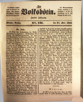 Die Volksbötin Dienstag 21. Mai 1850