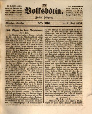 Die Volksbötin Samstag 8. Juni 1850