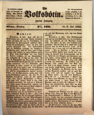 Die Volksbötin Samstag 6. Juli 1850