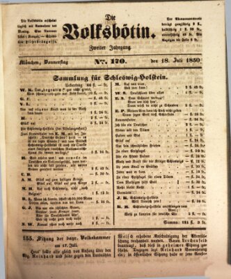 Die Volksbötin Donnerstag 18. Juli 1850