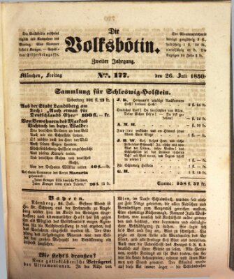 Die Volksbötin Freitag 26. Juli 1850