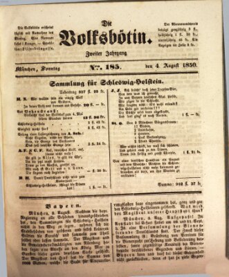 Die Volksbötin Sonntag 4. August 1850