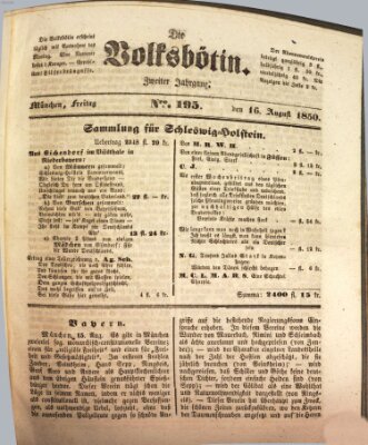 Die Volksbötin Freitag 16. August 1850