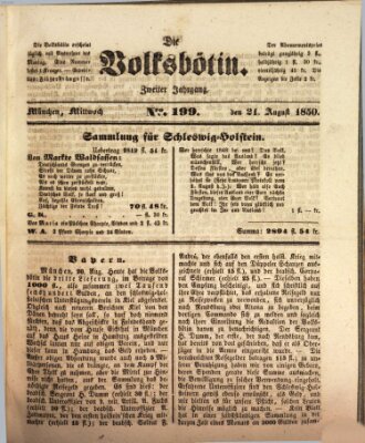 Die Volksbötin Mittwoch 21. August 1850