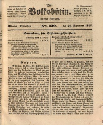 Die Volksbötin Donnerstag 26. September 1850