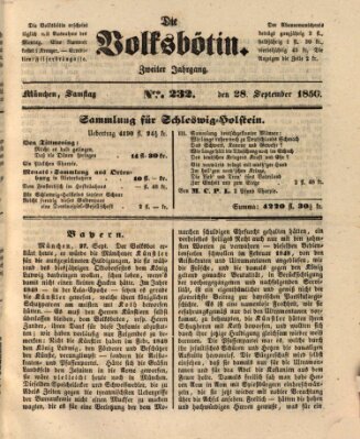 Die Volksbötin Samstag 28. September 1850