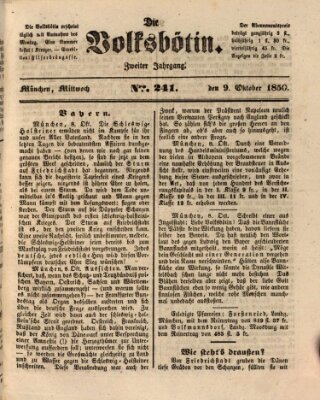 Die Volksbötin Mittwoch 9. Oktober 1850