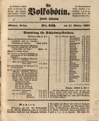 Die Volksbötin Freitag 11. Oktober 1850