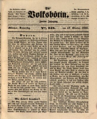 Die Volksbötin Donnerstag 17. Oktober 1850