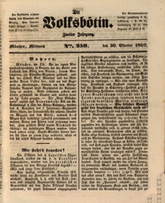 Die Volksbötin Mittwoch 30. Oktober 1850