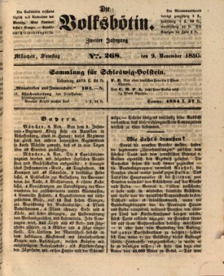 Die Volksbötin Samstag 9. November 1850