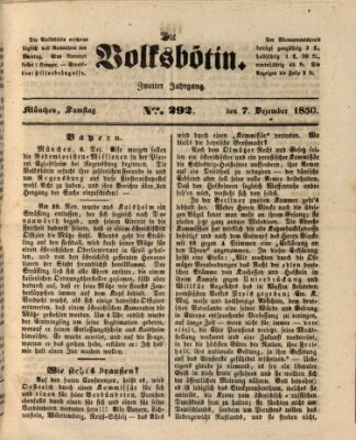 Die Volksbötin Samstag 7. Dezember 1850