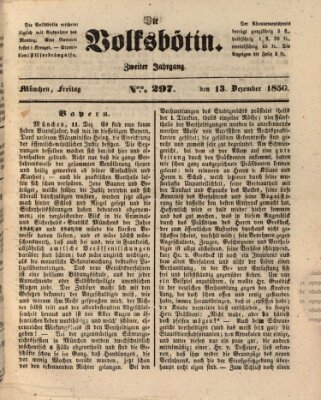 Die Volksbötin Freitag 13. Dezember 1850