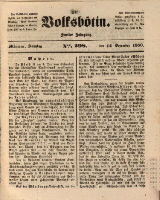 Die Volksbötin Samstag 14. Dezember 1850