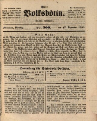 Die Volksbötin Dienstag 17. Dezember 1850