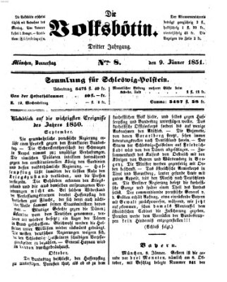 Die Volksbötin Donnerstag 9. Januar 1851