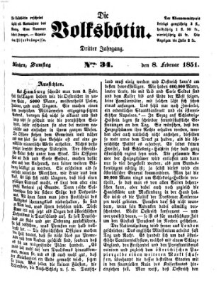 Die Volksbötin Samstag 8. Februar 1851