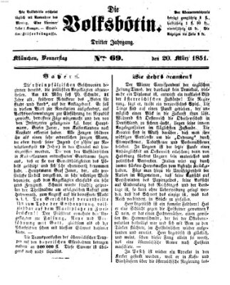 Die Volksbötin Donnerstag 20. März 1851