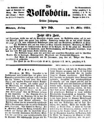 Die Volksbötin Freitag 21. März 1851