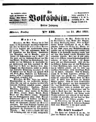 Die Volksbötin Samstag 31. Mai 1851