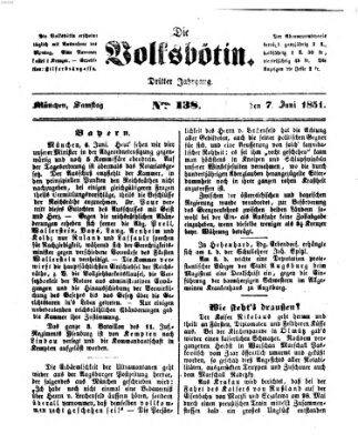 Die Volksbötin Samstag 7. Juni 1851