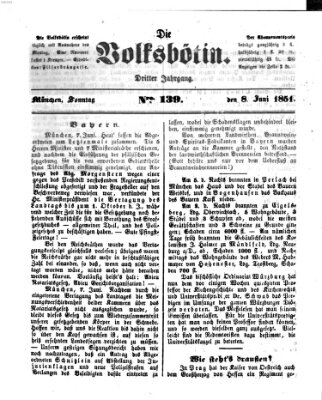 Die Volksbötin Sonntag 8. Juni 1851