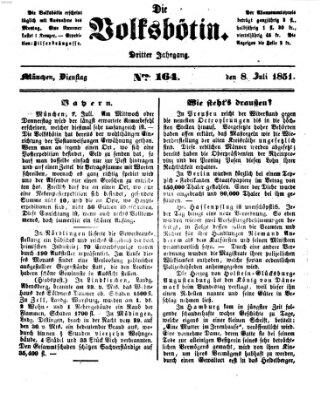 Die Volksbötin Dienstag 8. Juli 1851