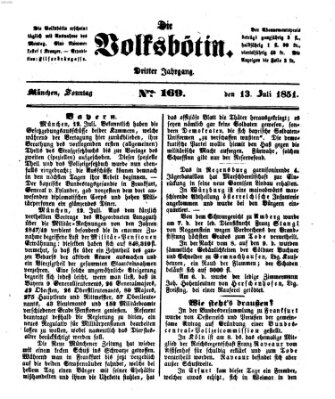 Die Volksbötin Sonntag 13. Juli 1851