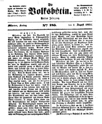 Die Volksbötin Freitag 1. August 1851