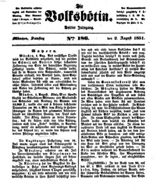 Die Volksbötin Samstag 2. August 1851