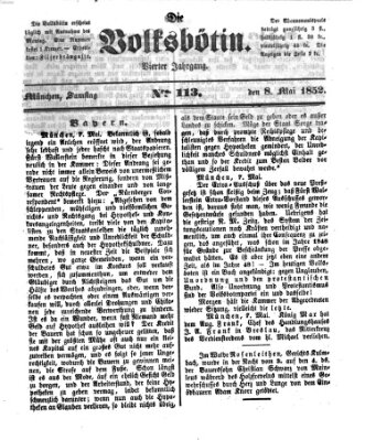 Die Volksbötin Samstag 8. Mai 1852