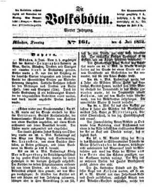 Die Volksbötin Sonntag 4. Juli 1852