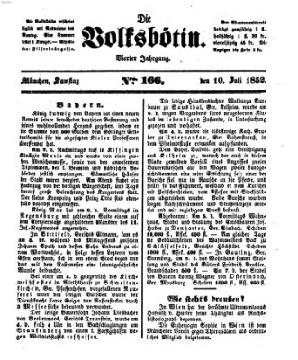 Die Volksbötin Samstag 10. Juli 1852