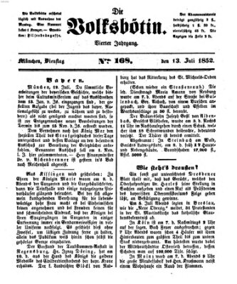 Die Volksbötin Dienstag 13. Juli 1852