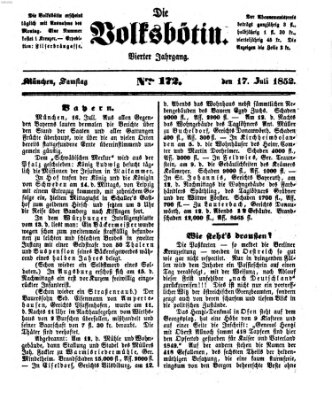 Die Volksbötin Samstag 17. Juli 1852