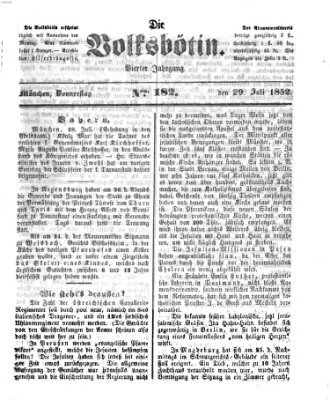 Die Volksbötin Donnerstag 29. Juli 1852