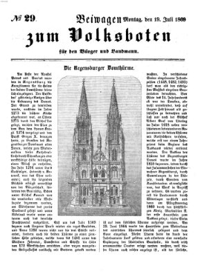 Der Volksbote für den Bürger und Landmann Montag 19. Juli 1869