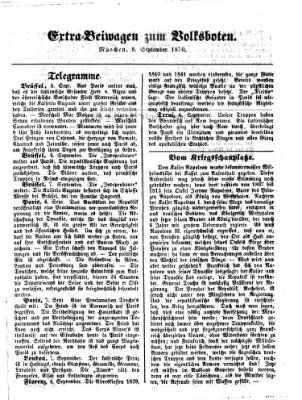 Der Volksbote für den Bürger und Landmann Donnerstag 8. September 1870