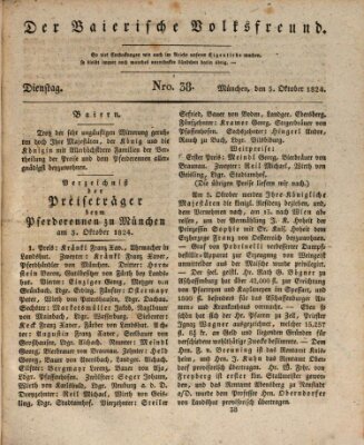 Der bayerische Volksfreund Dienstag 5. Oktober 1824