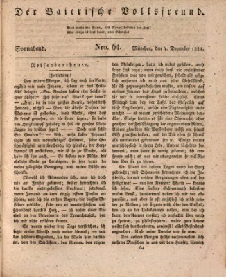 Der bayerische Volksfreund Samstag 4. Dezember 1824