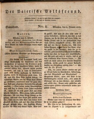 Der bayerische Volksfreund Samstag 8. Januar 1825