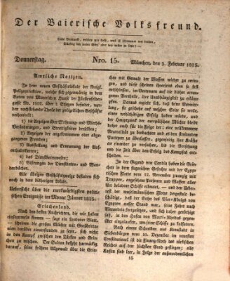 Der bayerische Volksfreund Donnerstag 3. Februar 1825