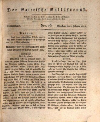 Der bayerische Volksfreund Samstag 5. Februar 1825