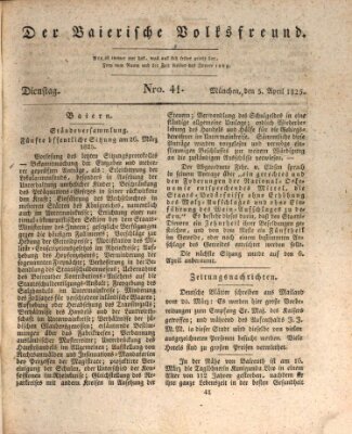 Der bayerische Volksfreund Dienstag 5. April 1825