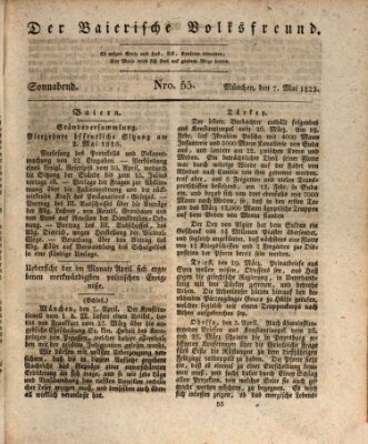 Der bayerische Volksfreund Samstag 7. Mai 1825