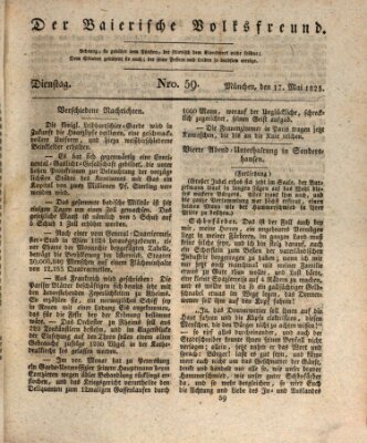 Der bayerische Volksfreund Dienstag 17. Mai 1825
