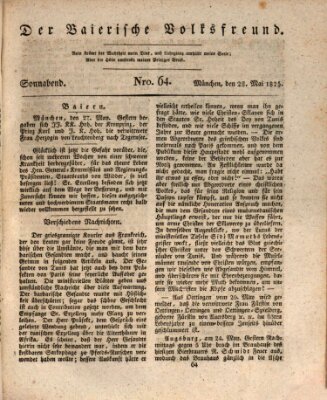 Der bayerische Volksfreund Samstag 28. Mai 1825