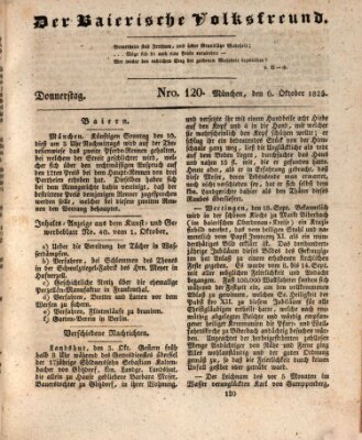 Der bayerische Volksfreund Donnerstag 6. Oktober 1825