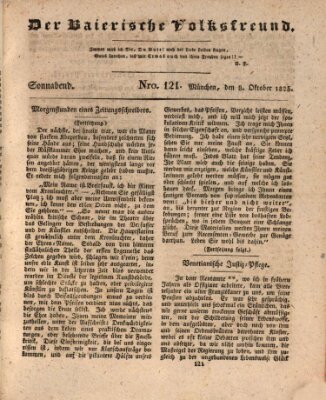 Der bayerische Volksfreund Samstag 8. Oktober 1825